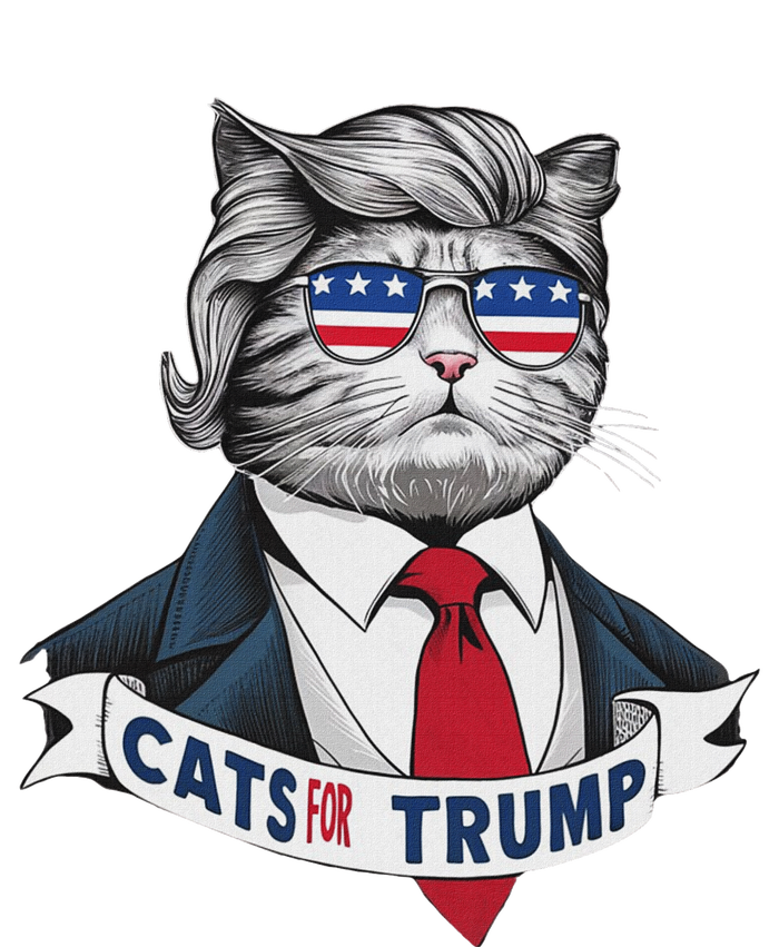 Hilarious Cats For Trump Flexfit Unipanel Trucker Cap