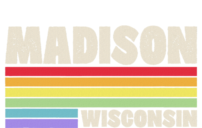 Madison Wisconsin Pride Rainbow Flag G.A.Y Pride Merch Queer Poster