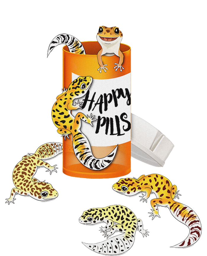 Reptile Happy Pills Leopard Gecko Lover T-Shirt