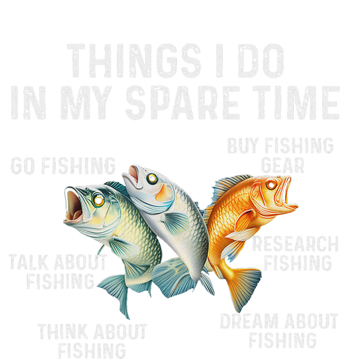 Things I Do In My Spare Time Fishing Zip Tote Bag