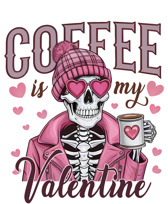 Coffee Is My Valentine Skeleton Mama Pajama Set