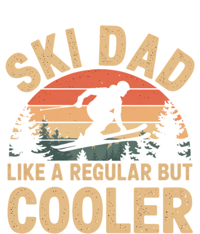 Ski Dad Vintage Skier Skiing Winter Sports Father Skiing Art Gift T-Shirt