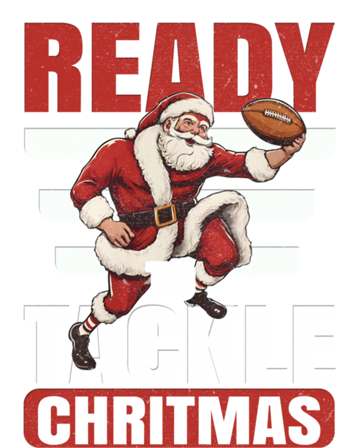 Vintage Ready To Tackle Christmas Football Santa Gift Sweatshirt