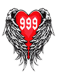 Angel Number 999 With Heart And Wings Of Angel T-Shirt