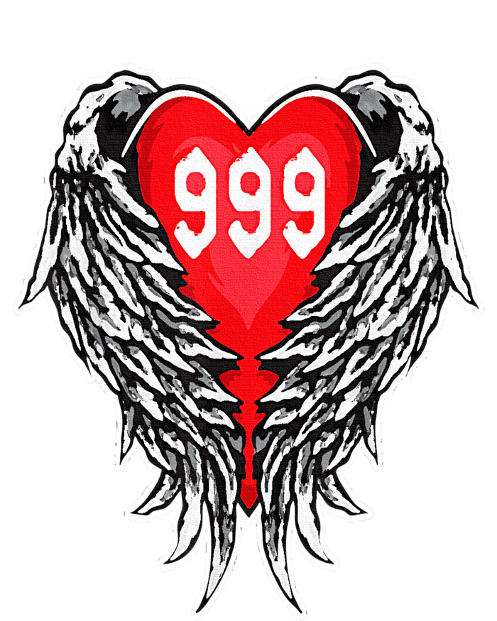 Angel Number 999 With Heart And Wings Of Angel T-Shirt