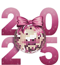 Happy New Year 2025 Disco Ball Coquette Bow Family Magnet