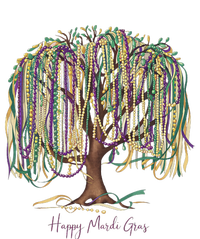 Mardi Gras Tree Beads New Orleans 2025 Festival Bead Tree T-Shirt