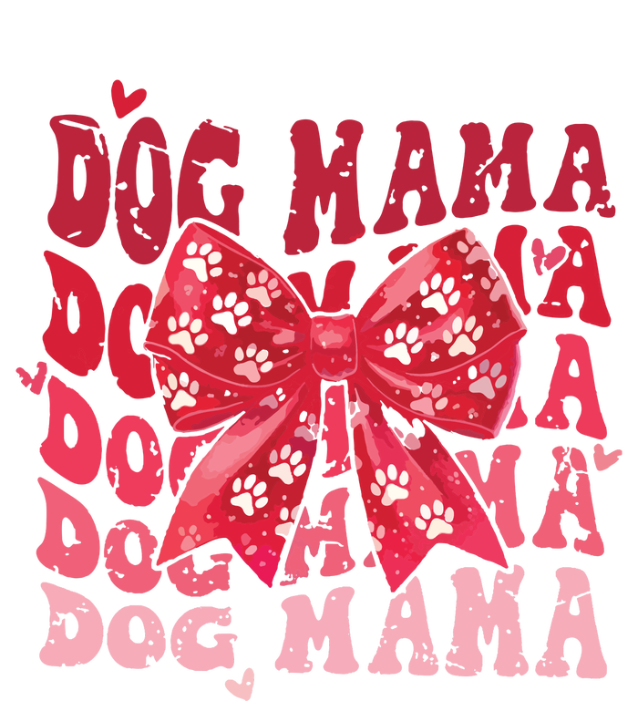 Dog Mama Valentines Day Heart Coquette Bow Mom Valentine Cooling Performance Long Sleeve Crew