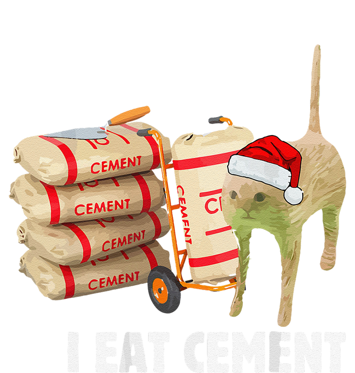 I Eat Cement Funny Meme Cat Lovers T-Shirt