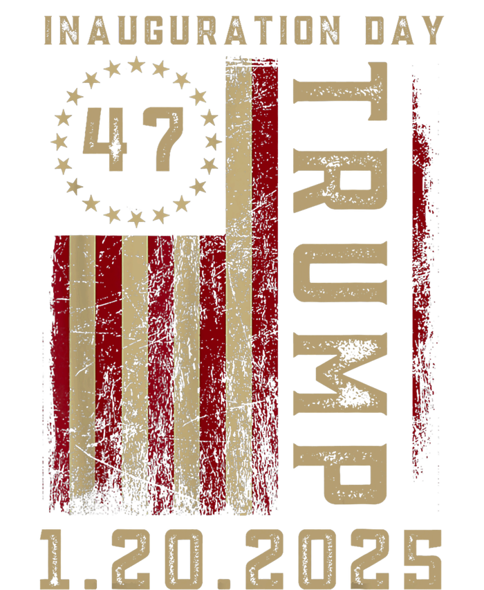 Donald Trump Inauguration Day 2025 47th President 47 Us Flag T-Shirt