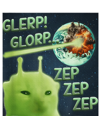 Funny Alien Cat Meme Glerp Glorp Zep Zep T-Shirt