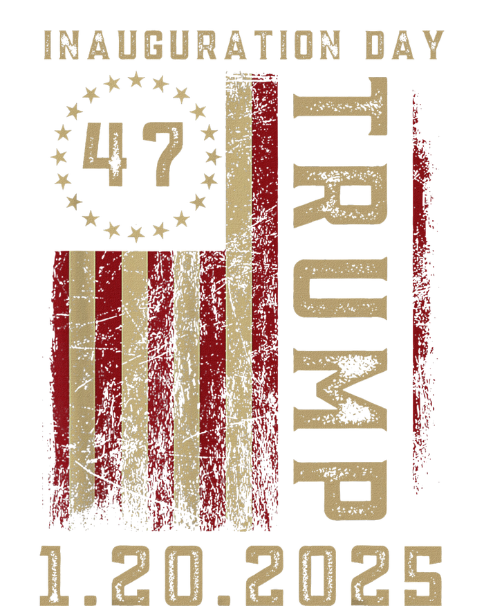 Donald Trump Inauguration Day 2025 47th President 47 Us Flag T-Shirt