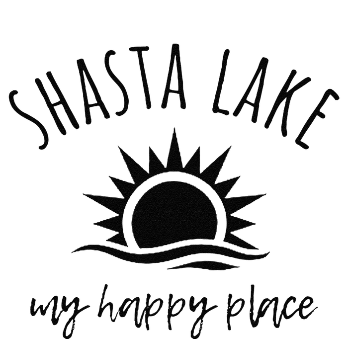 Shasta Lake My Happy Place Ca Boating Fishing Camping T-Shirt