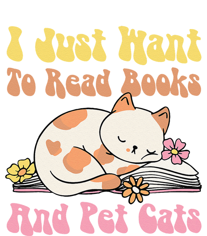 Groovy Cat Lovers And Bookworms Design For Readers T-Shirt