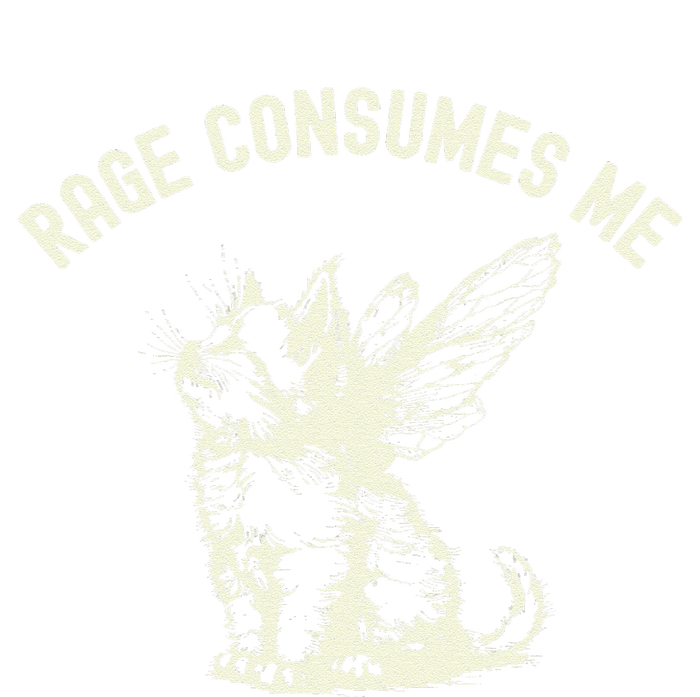 Rage Consumes Me Cat Flower Cute Kitty Cat Meme T-Shirt