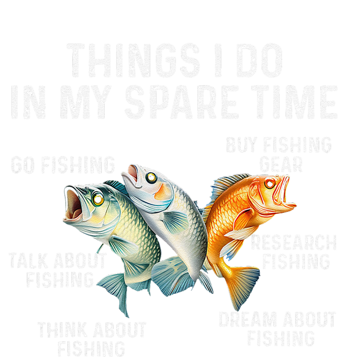 Things I Do In My Spare Time Fishing Bass Fishing Cooling Performance Crew T-Shirt