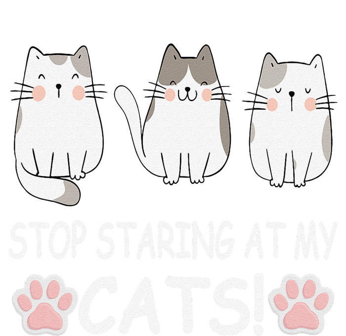 Stop Staring At My Cats Funny Weird Humor Hilarious Cat Button