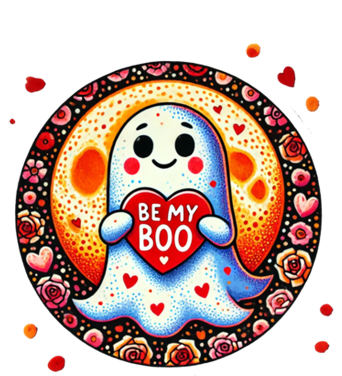 Be My Boo ValentineS Day Ghost Illustration Gift T-Shirt