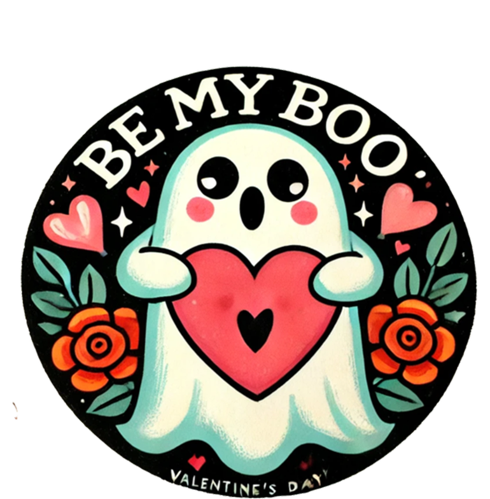 Be My Boo ValentineS Day Ghost Illustration Gift Button