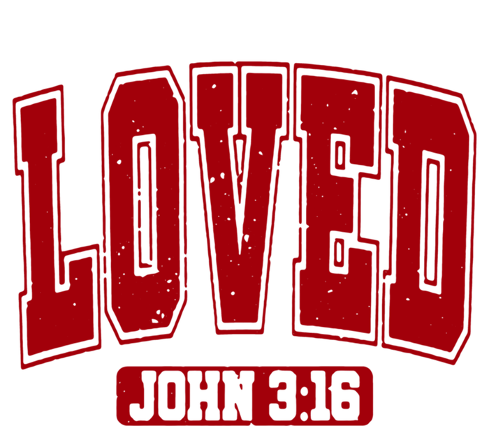 Loved John 3:16 Christian Valentines Bible Verse Valentine Gift T-Shirt