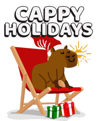 Cappy Holidays Christmas Capybara Funny Capybara Christmas T-Shirt