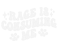 Rage Is Consuming Me Groovy Retro Silly Staring Cat Meme T-Shirt