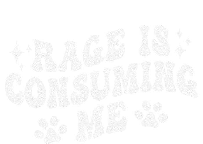 Rage Is Consuming Me Groovy Retro Silly Staring Cat Meme T-Shirt