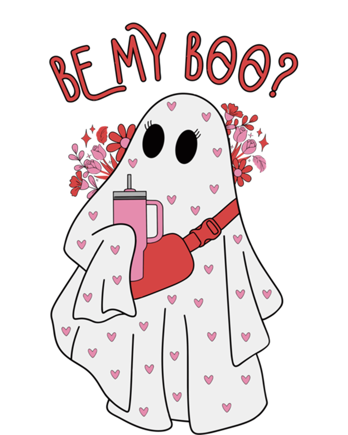 Valentines Day Ghost Be My Boo Cute Ghost Halloween Great Gift Tall Hoodie