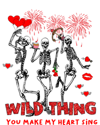 Wild Thing You Make My Heart Sing Skeleton Dancing Valentine Cool Gift Women's Tri-Blend 3/4-Sleeve Raglan Shirt