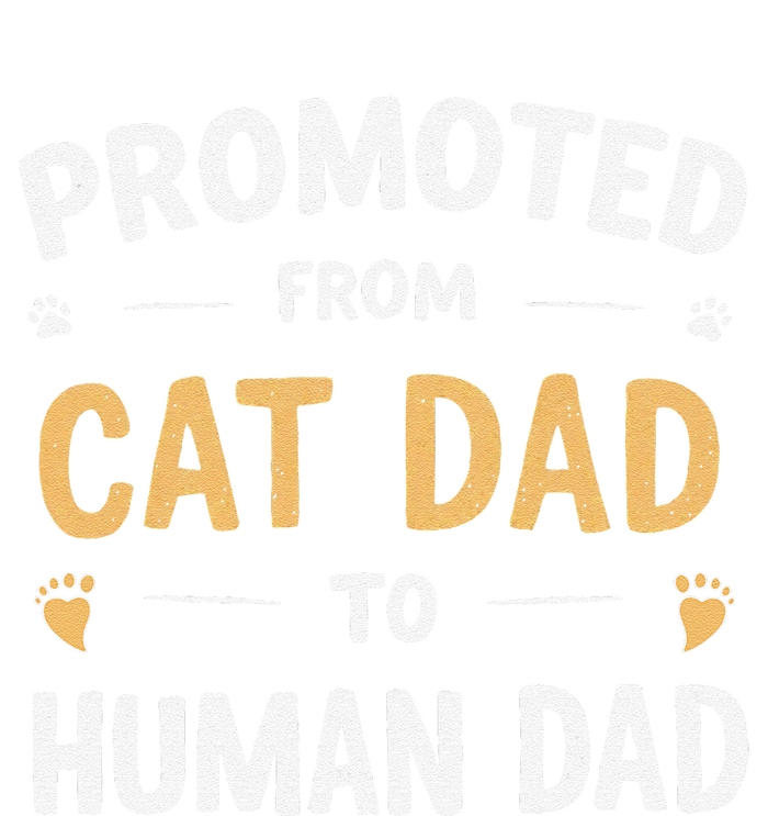 Funny New Daddy Cat Lover Promoted From Cat Dad To Human Dad T-Shirt