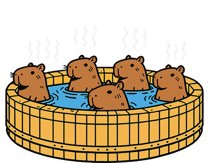 Kawaii Capybara Bath Onsen T-Shirt