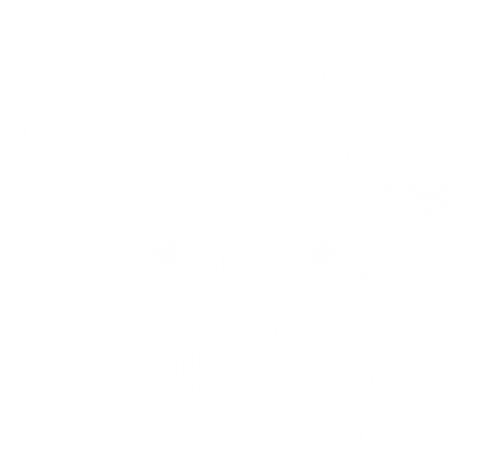 Campfires And Cocktails Funny Camper Camping Funny Ing Gift T-Shirt