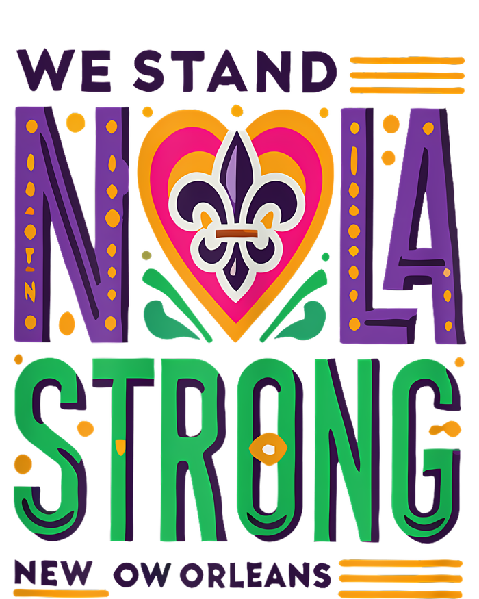 Funny Louisiana Culture T Vintag We Stand Nola Strong Appare T-Shirt