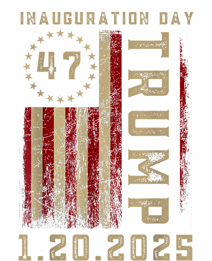 Donald Trump Inauguration Day 2025 47th President 47 Us Flag T-Shirt