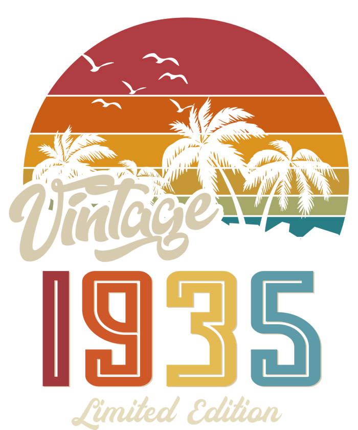 Tropical 90th Birthday Vintage 1935 Limited Edition T-Shirt