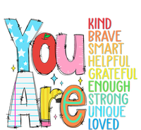 You Are Kind Brave Smart Helpful Grateful Enough Strong Great Gift Short Acrylic Beanie