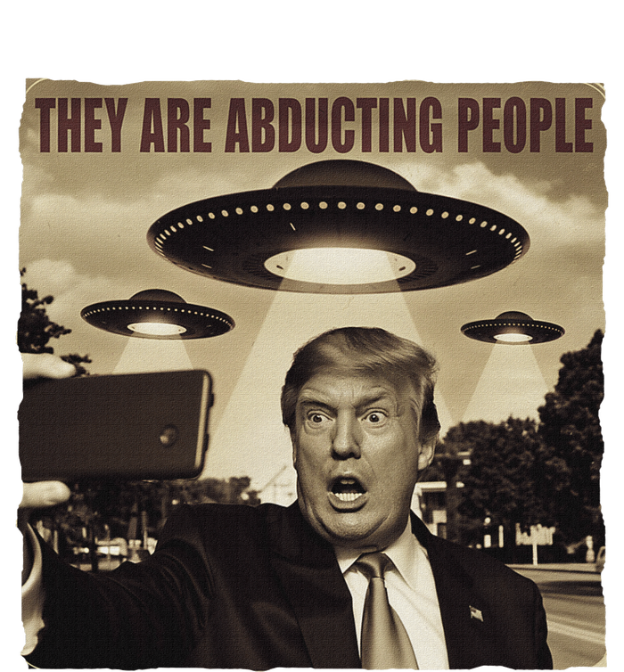 Trump Selfie Ufo Alien Abduction Trump Alien Ufo Abduction Mousepad