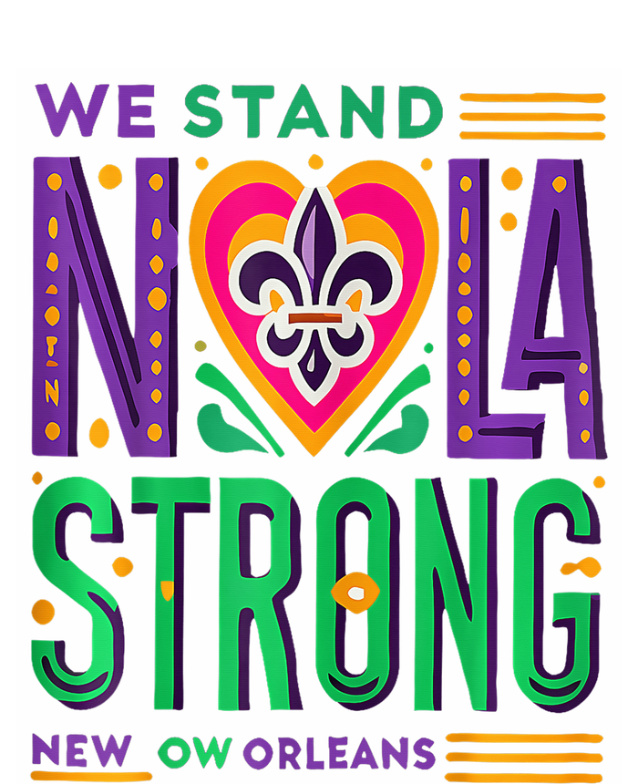 Louisiana Culture T Vintag We Stand Nola Strong Apparel Long Sleeve Pajama Set