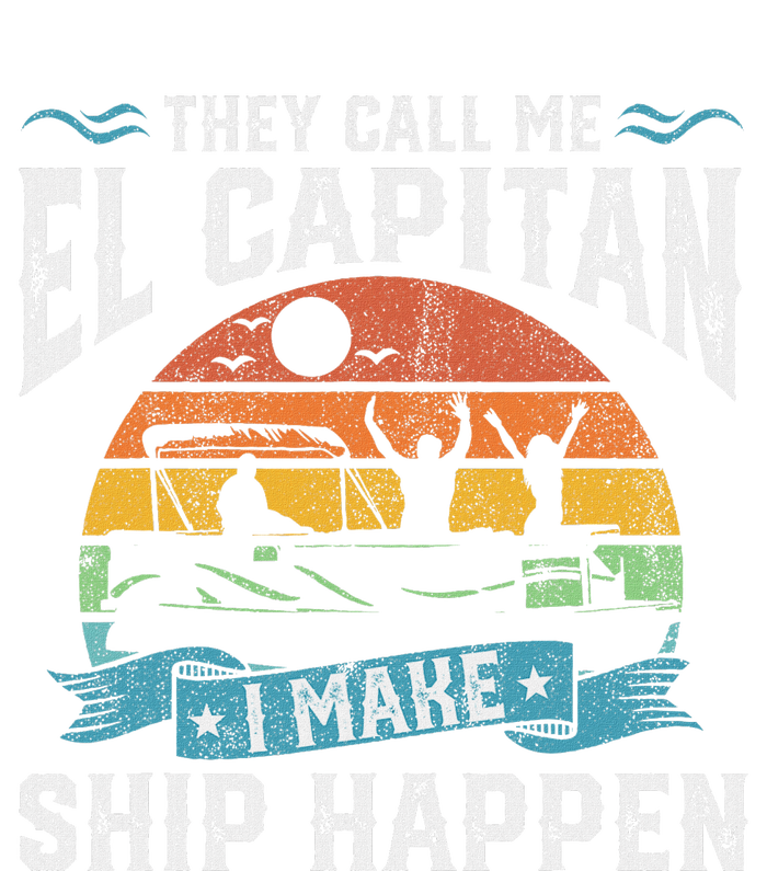 El Capitan Pontoon Captain I Make Ship Happen Boating Women's Flannel Pajama Set