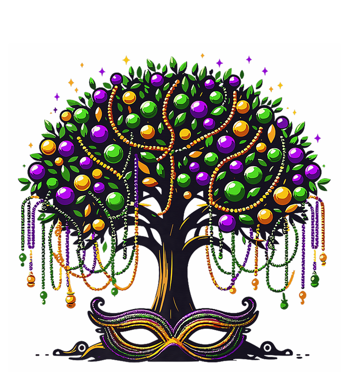 Mardi Gras Tree Beads New Orleans 2025 Festival Bead V-Neck T-Shirt