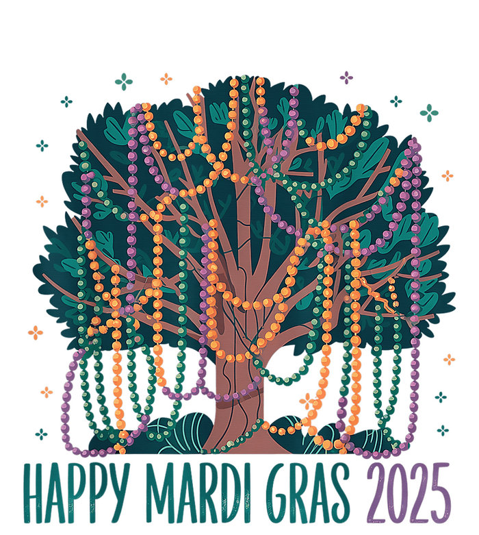 Mardi Gras Tree Beads New Orleans 2025 Festival Bead Tree T-Shirt