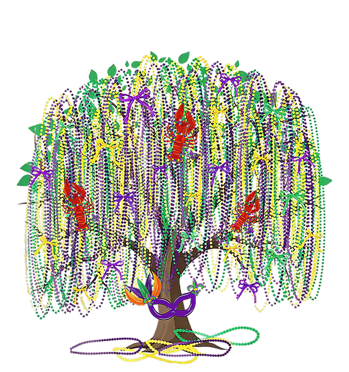 Mardi Gras Tree Beads New Orleans 2025 Festival Bead Tree Premium T-Shirt