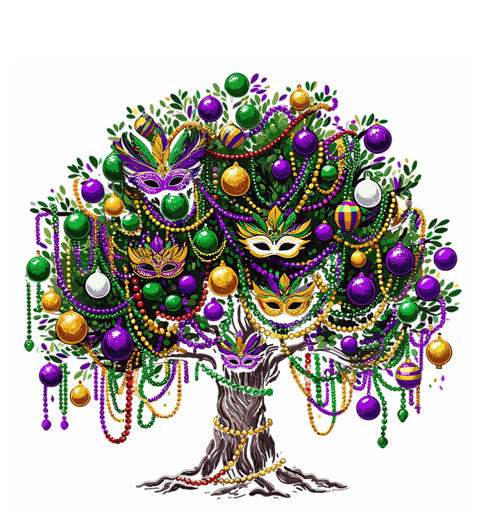 Mardi Gras Tree Beads New Orleans 2025 Festival Bead Tree T-Shirt