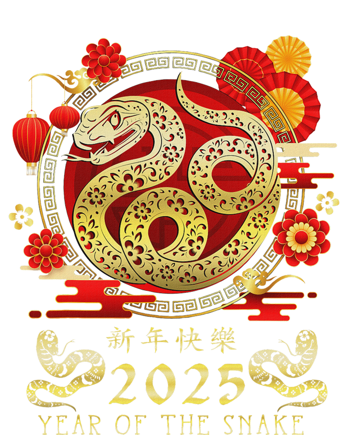 Year Of The Snake 2025 Lunar New Year Chinese New Year 2025 Women's V-Neck T-Shirt