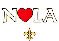 Love Nola New Orleans Fleur De Lis Heart Nola T-Shirt