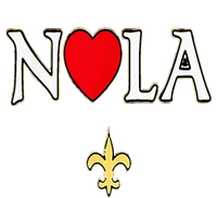 Love Nola New Orleans Fleur De Lis Heart Nola T-Shirt