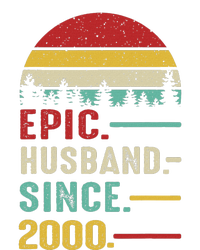 25th Wedding Anniversary For Him Epic Husband Since 2000 T-Shirt