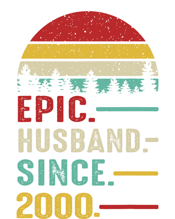 25th Wedding Anniversary For Him Epic Husband Since 2000 T-Shirt