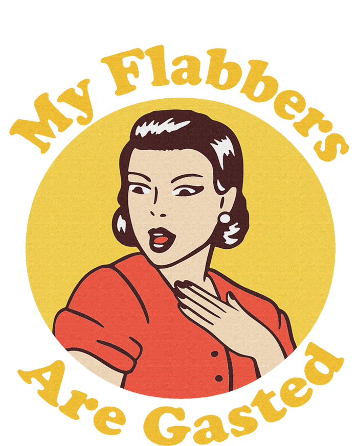 My Flabbers Are Gasted Flabbergasted Funny Retro Woman Women's Strappy Tank