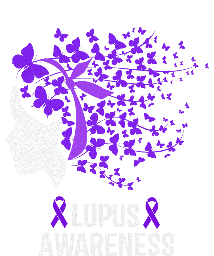 Lupus Awareness Lupus Purple Butterflies T-Shirt